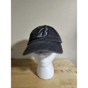 Bridgestone Golf Adjustable Hat Gray With White By KC Caps